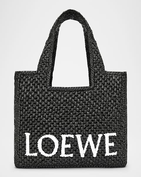 Jimmy Choo Beach Medium Striped Raffia Tote Bag | Neiman Marcus