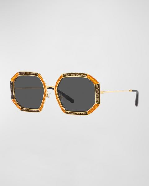 Tory Burch TY7215U Cat-Eye Sunglasses | Neiman Marcus display picture 3