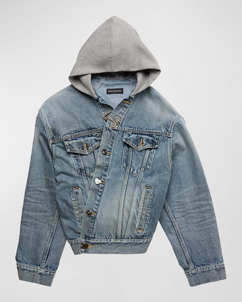 Balenciaga Nologo Small Fit Jacket | Neiman Marcus