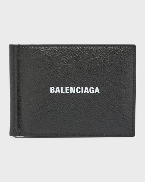 Balenciaga Men's Bifold Leather Wallet | Neiman Marcus