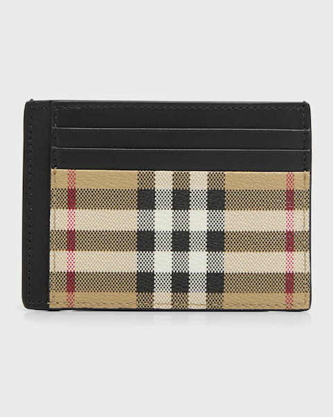 【在庫有】 Burberry Men's Chase Vintage Check Money Clip Wallet 小物