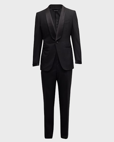 セットアップ（メンズ） ZEGNA SS25 Mohair wool dress (917700A9281CGN 8R) Wool and mohair suit in black - Zegna | Mytheresa