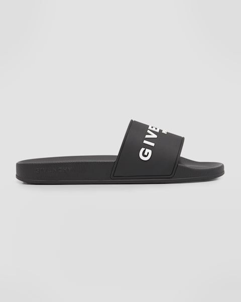 Men's Dive Embossed Check Slide Sandals