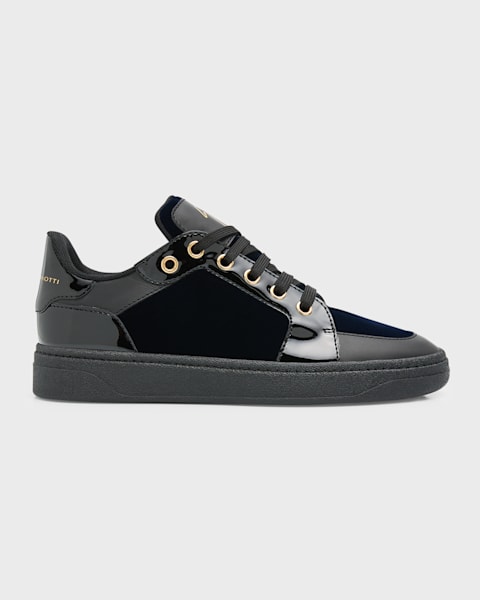 Giuseppe Zanotti Men's Birel Vague Leather Mid-Top Sneakers Giuseppe Zanotti Men's Birel Vague Leather Mid-Top Sneakers