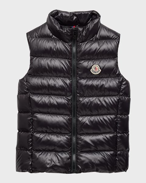 ネットオフ 送料得店  Quilted Ghany Kid's Moncler Puffer 8-14 Size Vest, Down ジャケット・アウター