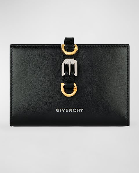 Givenchy Voyou Zipped Cardholder in Tumbled Leather | Neiman
