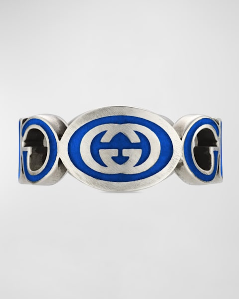 GUCCI BEE RING 16号 GG and bee engraved ring in 925 sterling silver | GUCCI® US