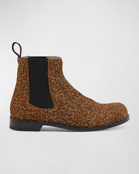 Loewe Men's Terra Leather Chelsea Boots | Neiman Marcus