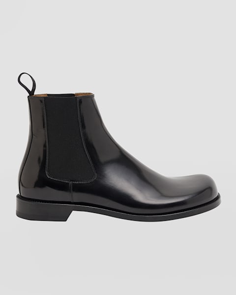 Loewe Men's Campo Leather Biker Boots | Neiman Marcus