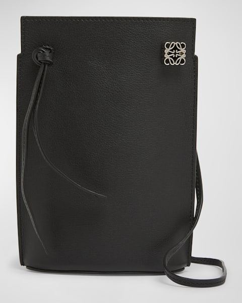 Loewe Elephant Pocket in Leather with Strap | Neiman Marcus