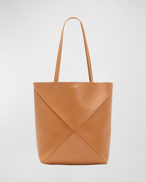 Loewe x Paula's Ibiza Medium Puzzle Fold Tote Bag in Striped