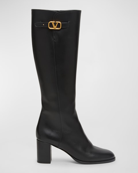 【関税＆送料込み】ChloAC High Coddington Boots Shoes Chloe Coddington Leather Over-The-Knee Riding Boots | Neiman