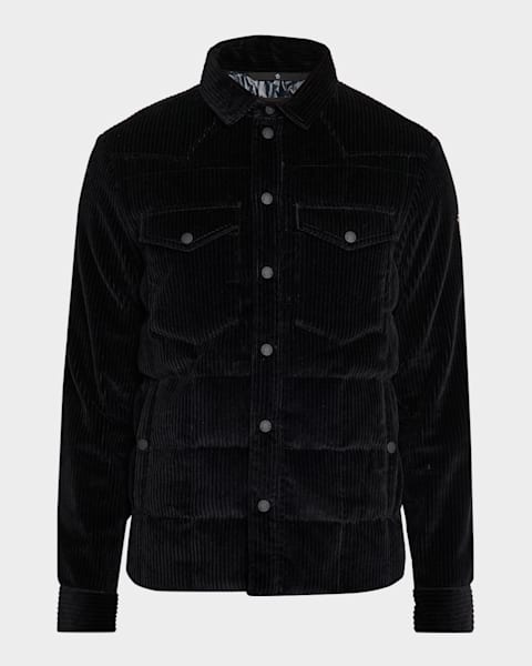 MONGLER® L メンズ Moncler Men's Full-Zip Twill Overshirt | Neiman Marcus