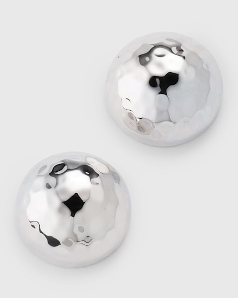 dries van noten ボールピアス　ホワイト Dries Van Noten Domed Disc Earrings | Neiman Marcus
