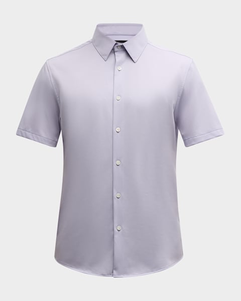 Saint Laurent Men's Johnny-Collar Knit Polo Shirt | Neiman Saint Laurent Men's Johnny-Collar Knit Polo Shirt | Neiman