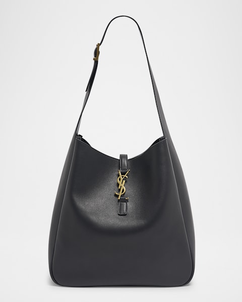 【Saint Laurent】YSL BO MNG S LE 5A7 SUEDE SATI◆7139381U80W Saint Laurent Le 5 A 7 Large YSL Hobo Bag in Suede | Neiman