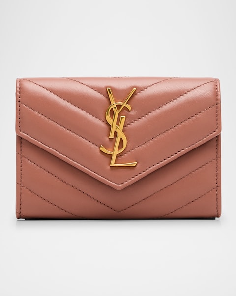 Saint Laurent Cassandre YSL Monogram Large Wallet on Chain in