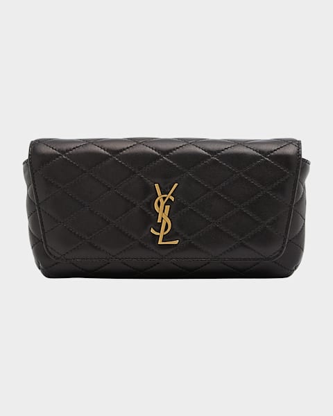 Saint Laurent Gaby Mini YSL Crossbody Bag in Quilted Leather
