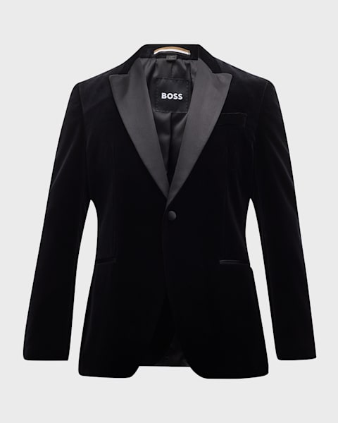 TOM FORD Men's Shelton Velvet Faille Cocktail Jacket TOM FORD Men's Shelton Velvet Faille Cocktail Jacket