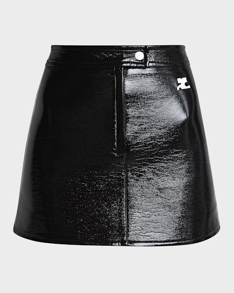 Courreges Illusion Draped Midi Skirt | Neiman Marcus