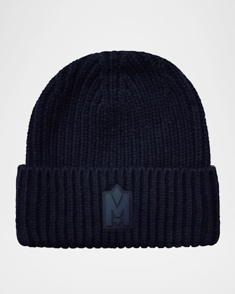 Men's Kiko Wool-Knit Logo Beanie Hat