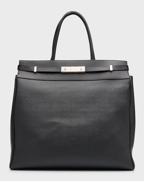 Saint Laurent Men's New City Grained Leather Camera Bag