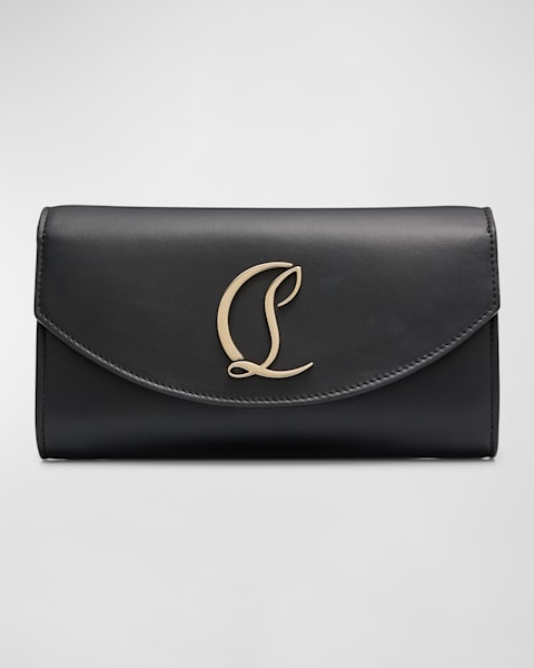[MCM]★Tracy Embossed Monogram Leather Wallet Large Tracy Chain Wallet in Embossed Monogram Leather Black