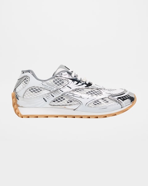 Men's Orbit Metallic Mesh Runner Sneakers