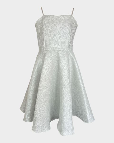 Girl's Lanai Bow-Back Poplin Dress, Size 4-14