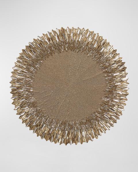 KIM SEYBERT 貝 ランチョンマット 4枚セット ニーマンマーカス Kim Seybert Marigold Beaded Placemat | Neiman Marcus
