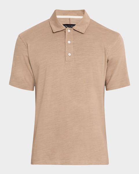 Brunello Cucinelli Men's Slim Fit Cotton Jersey Polo Shirt