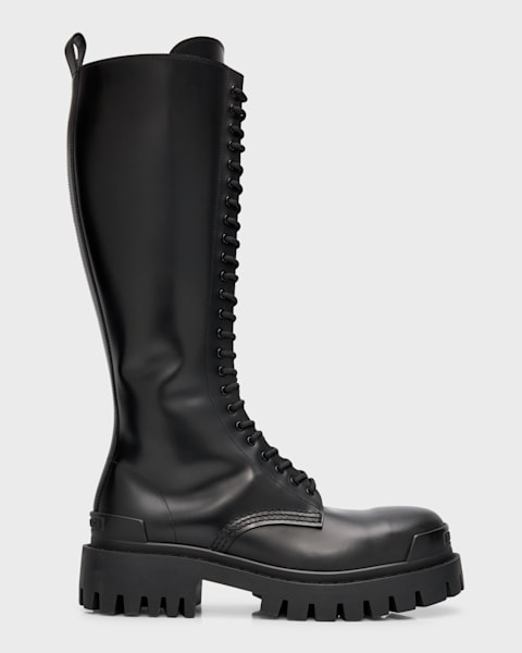 Balenciaga Strike Lace-Up Boots | Neiman Marcus