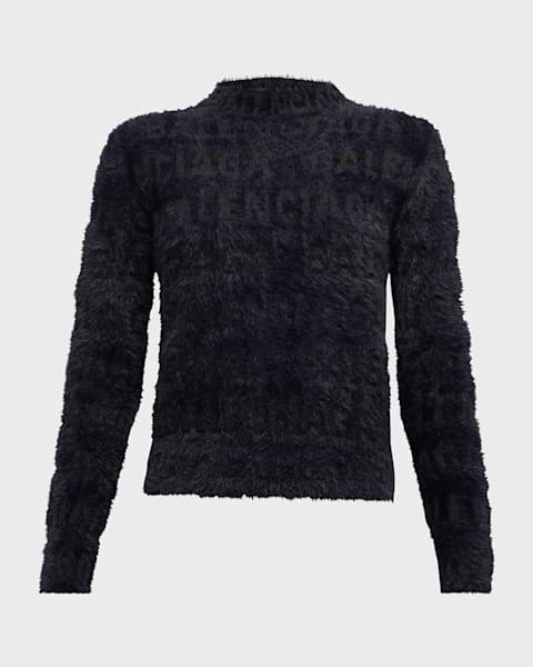 Balenciaga Allover Logo Sweater | Neiman Marcus