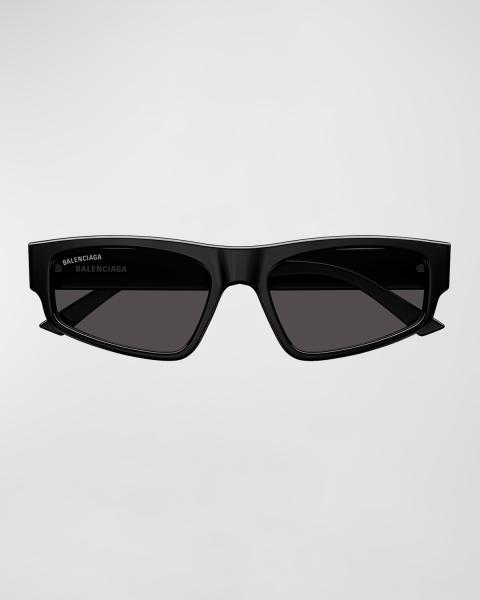 NWT Balenciaga BB0396SK Black Oval 55mm Sunglasses NWT Balenciaga BB0396SK-001 Sunglasses main image 3