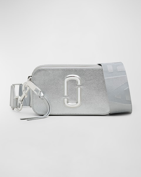 Marc Jacobs Metallic Leather Dual Chain Wallet | Neiman Marcus