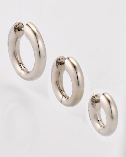 BALENCIAGA silver loop trio ピアス Balenciaga Loop Trio Earrings, Silver | Neiman Marcus