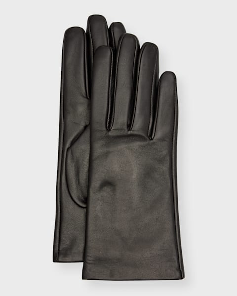THE ROW Leomarie Cashmere Knit Gloves | Neiman Marcus