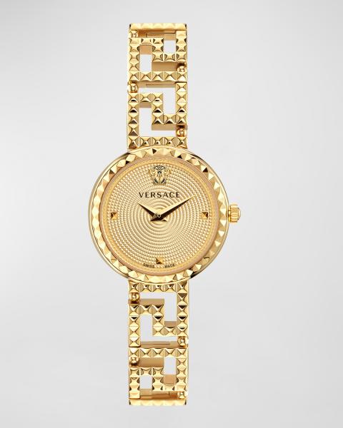 Versace V-Code 36mm IP Yellow Gold Bracelet Watch | Neiman  display picture 1