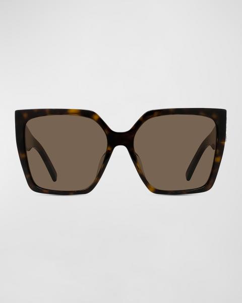 Givenchy Black Cat-Eye Sunglasses with Brown Lenses Givenchy Black Cat-Eye Sunglasses Givenchy main image 2