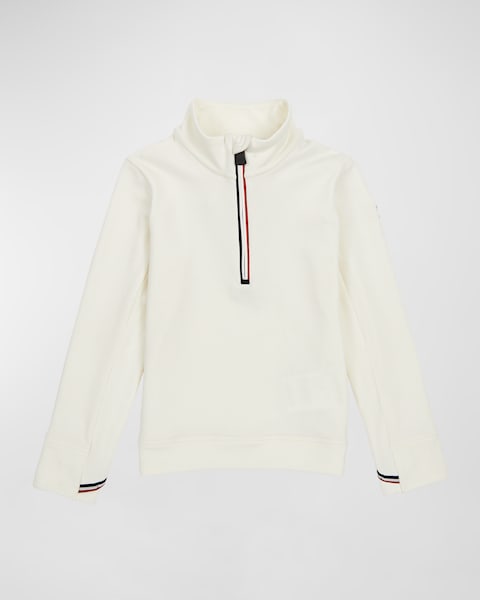 【美品】Kith Moncler Quarter Zip Pullover MONCLER Half-zip cotton sweatshirt | Harvey Nichols