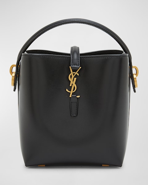 Saint Laurent Le 37 Small YSL Bucket Bag in Spazzolato