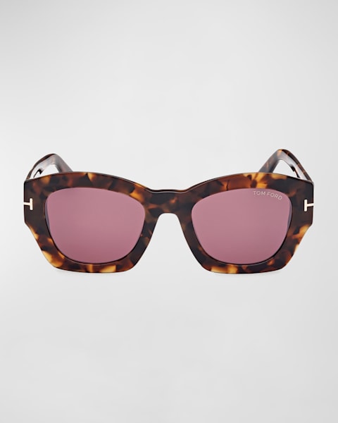 ALAIA アライア 矩形 フレム サンクラス 【関税込】 ALAIA Beveled Acetate Rectangle Sunglasses | Neiman Marcus