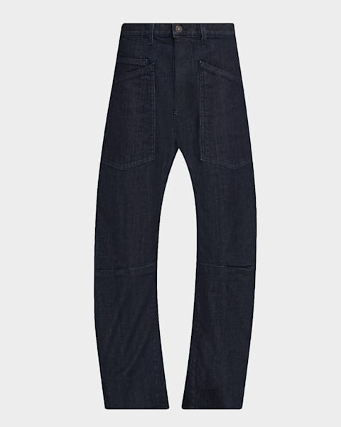 3.1 Phillip Lim Curved Side-Zip Jeans | Neiman Marcus