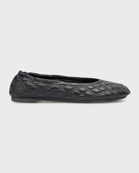 【送料&関税込】Burberry Sadler Quilted Ballerina Shoes Burberry Sadler Quilted Lambskin Ballerina Flats | Neiman Marcus