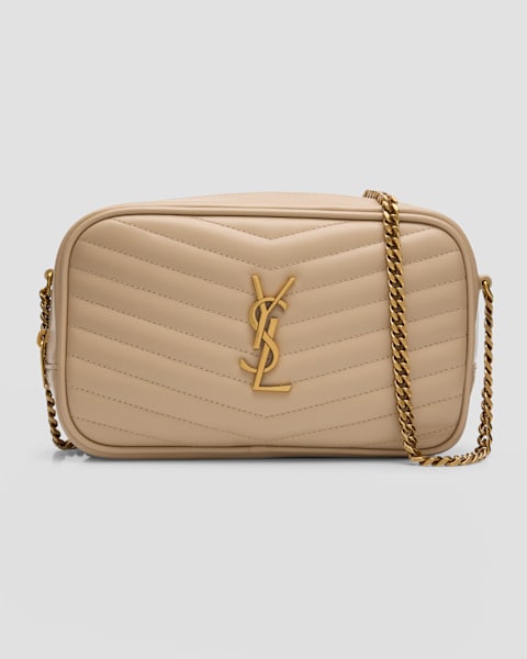 Saint Laurent Mini Flat Shoulder Bag in Patent Leather