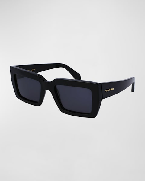 Ferragamo Classic Logo Acetate Cat-Eye Sunglasses | Neiman