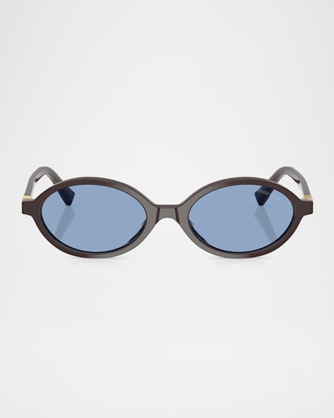 MiuMiu◆サングラス ロゴ フェミニン トレンド ミルク MU11ZS Miu Miu MU 11ZS S (51 - 16) with Grey lenses and Black frame