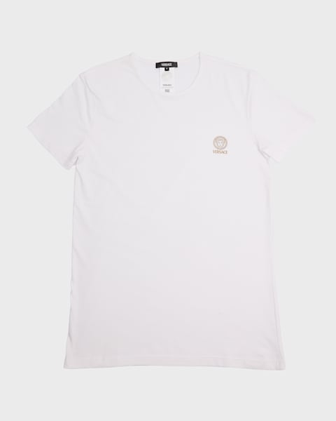 Versace Men's Logo V-Neck T-Shirt | Neiman Marcus