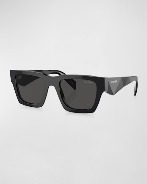 PRADA スクエアフレムメカネ B03VVISTA 23A1O1 Prada Eyewear プラダ・アイウェア スクエア眼鏡フレーム - FARFETCH