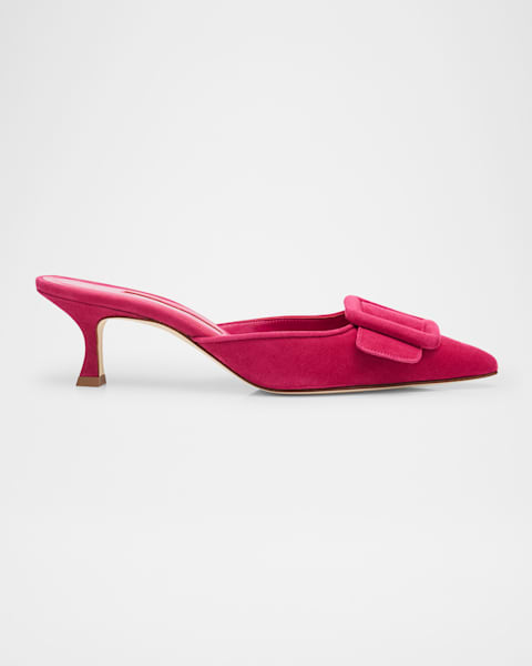 DRIES VAN NOTEN ピンク サテン ミュール Dries Van Noten Ruched Satin Mules | Neiman Marcus